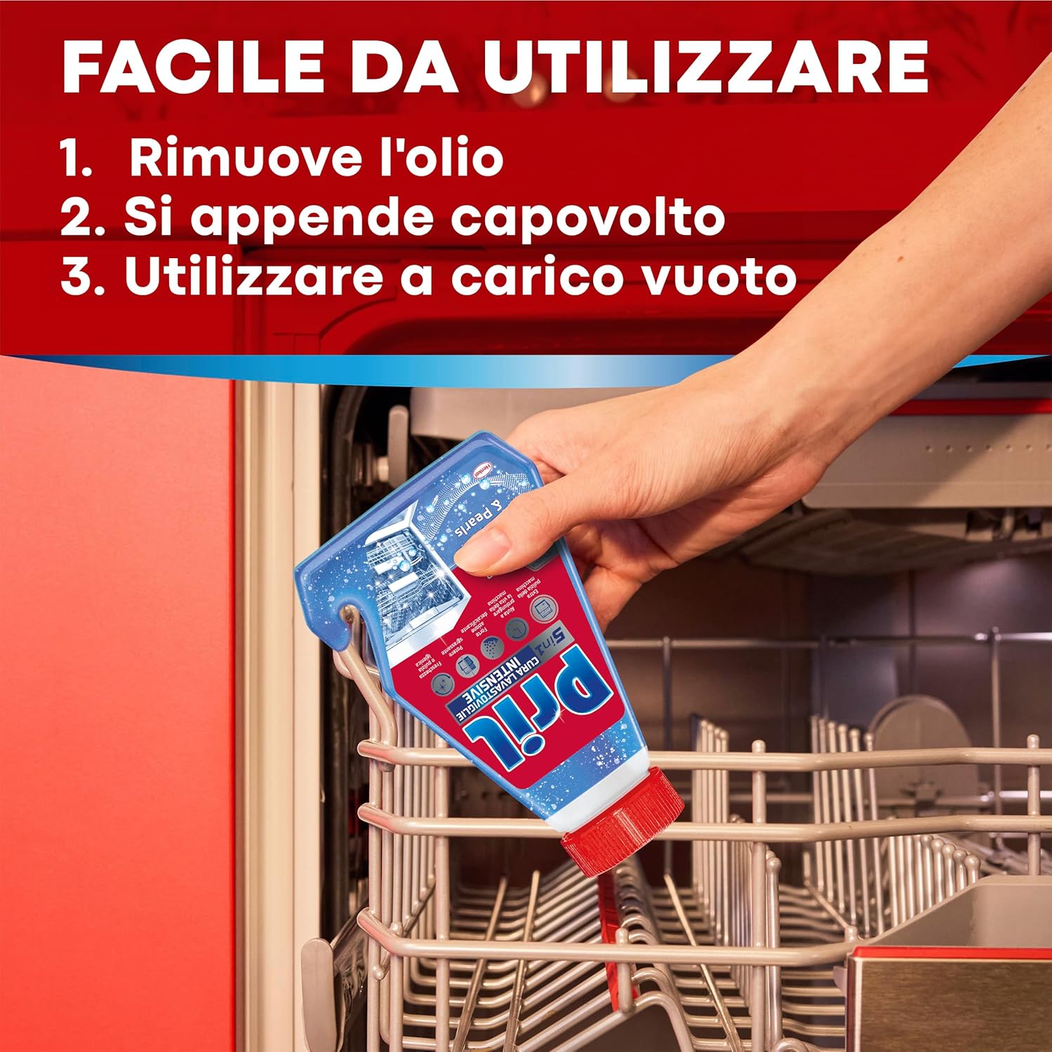 Detalle de Pril 5in1 Cura Lavastoviglie Intensive – Decalcificante e detergente profondo (8 confezioni da 250 ml)