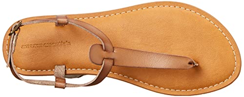 Detalle de Amazon Essentials Sandalo Infradito Casual con Cinturino alla Caviglia Donna – Marrone Cenere, 42 EU