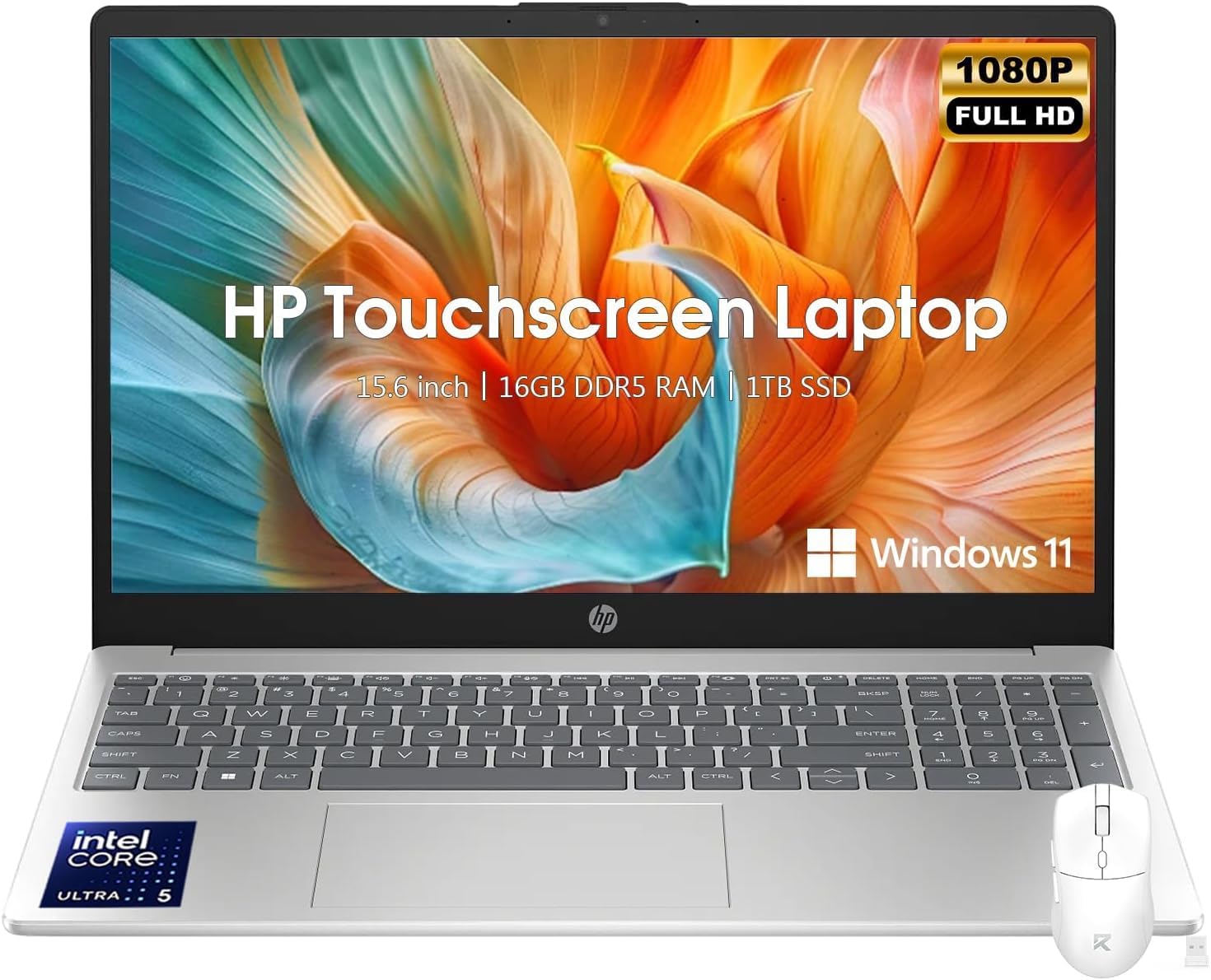 Detalle de HP Touchscreen Laptop with 15.6-inch Display
