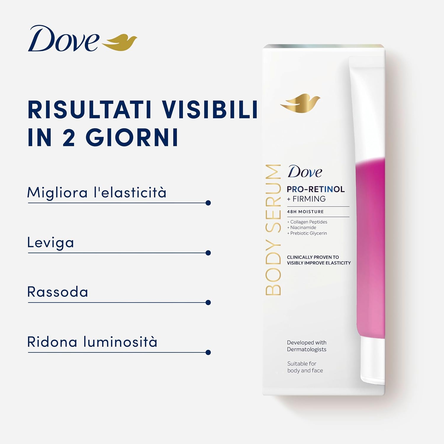 Thumbnail 5 de Dove Siero Corpo Idratante Pro-Retinol Firming con Pro-retinolo e Niacinamide, 200 ml