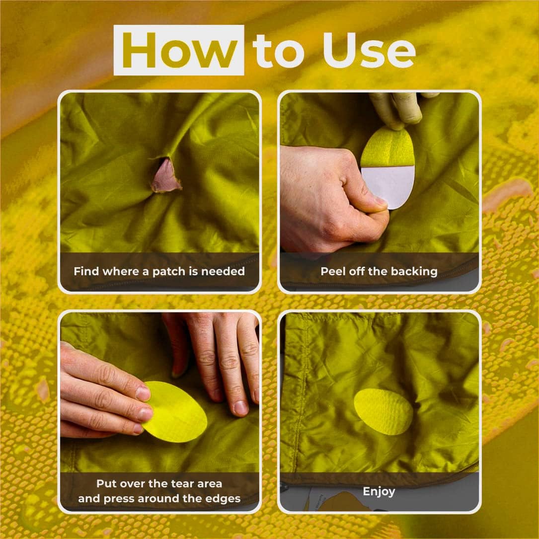 Thumbnail 1 de aZengear Repair Patches (30+ Colours) – 11 Self-Adhesive Patches for Down Jackets, Tents, Shoes and More
