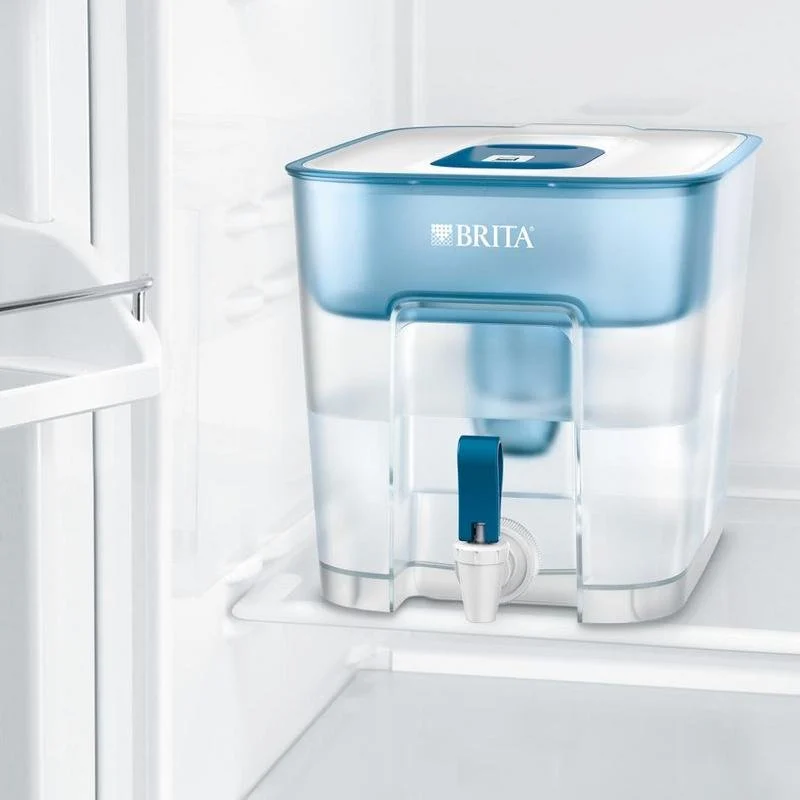 Detalle de BRITA Flow 8,2 L con Maxtra Pro: filtro de agua azul transparente para sabor y menos cal