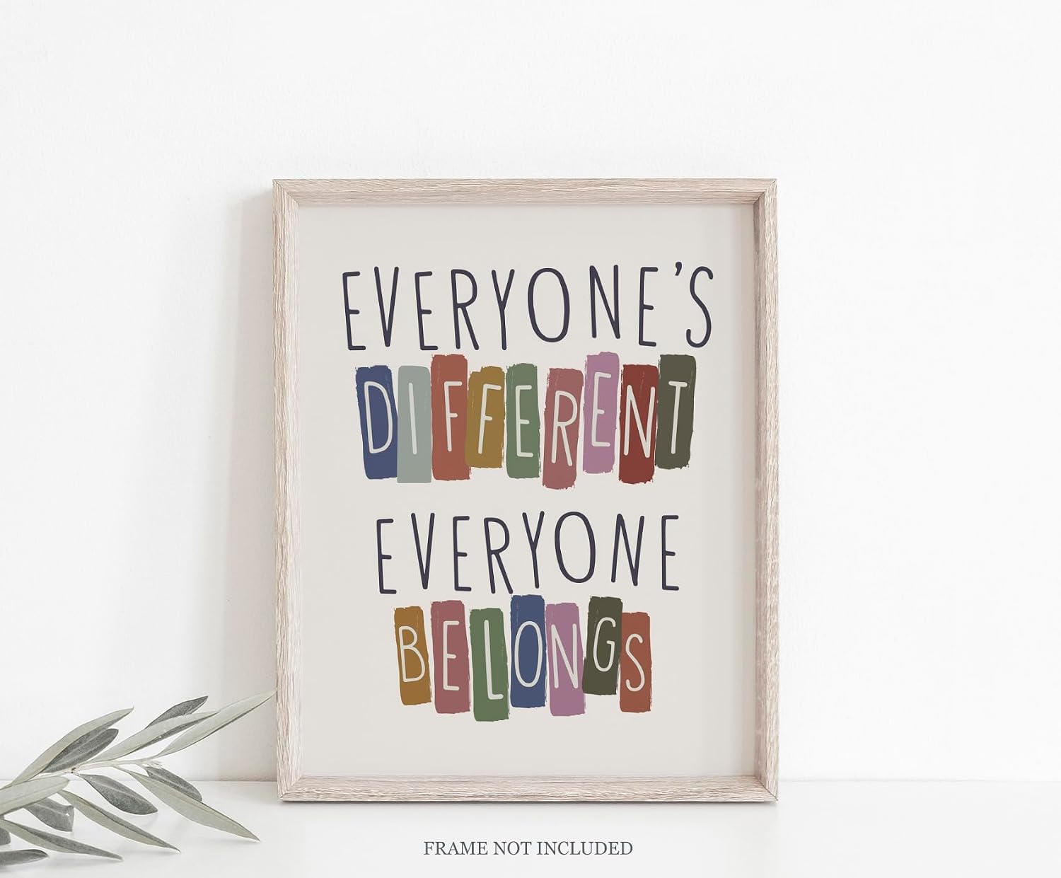 Thumbnail 5 de Everyone's Different Everyone Belongs Print 8 x 10 Inches