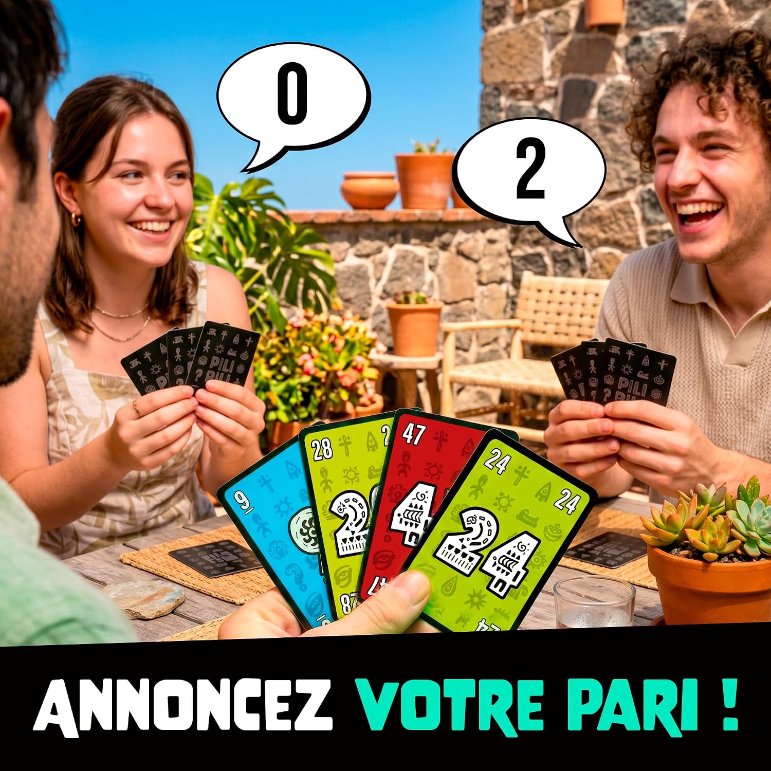 Thumbnail 1 de ATM Gaming PILI PILI – Jeu de cartes tactique et d’ambiance (2 à 8 joueurs) pour soirées de 20 min