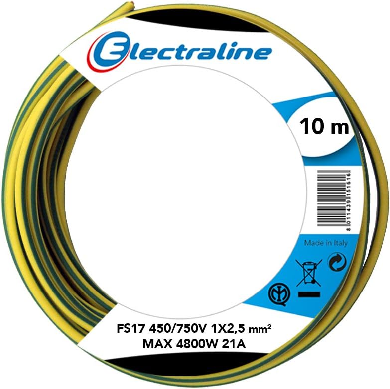 Detalle 1 de Electraline 13151 Cavo Unipolare FS17 10 m 2,5 mm²