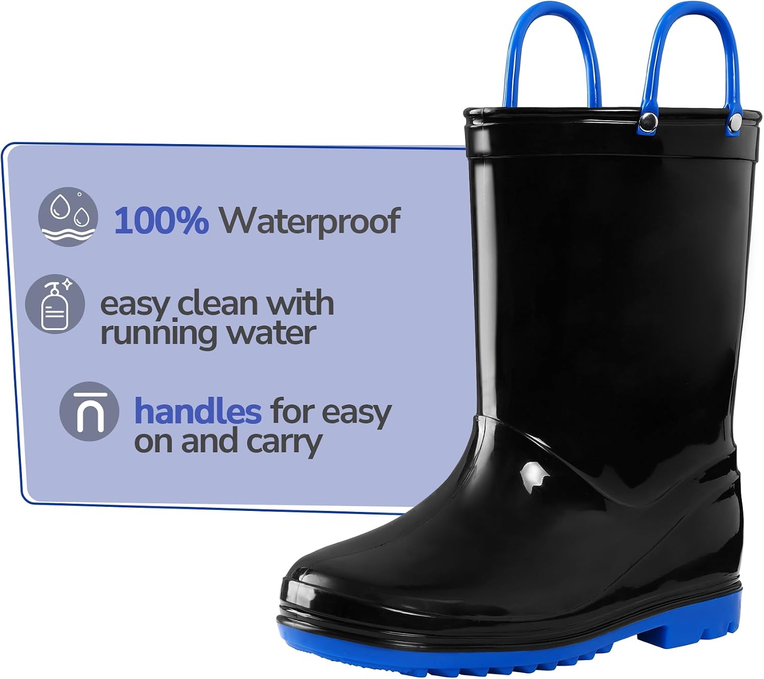 Thumbnail 1 de K KomForme Kids Rain Boots Waterproof