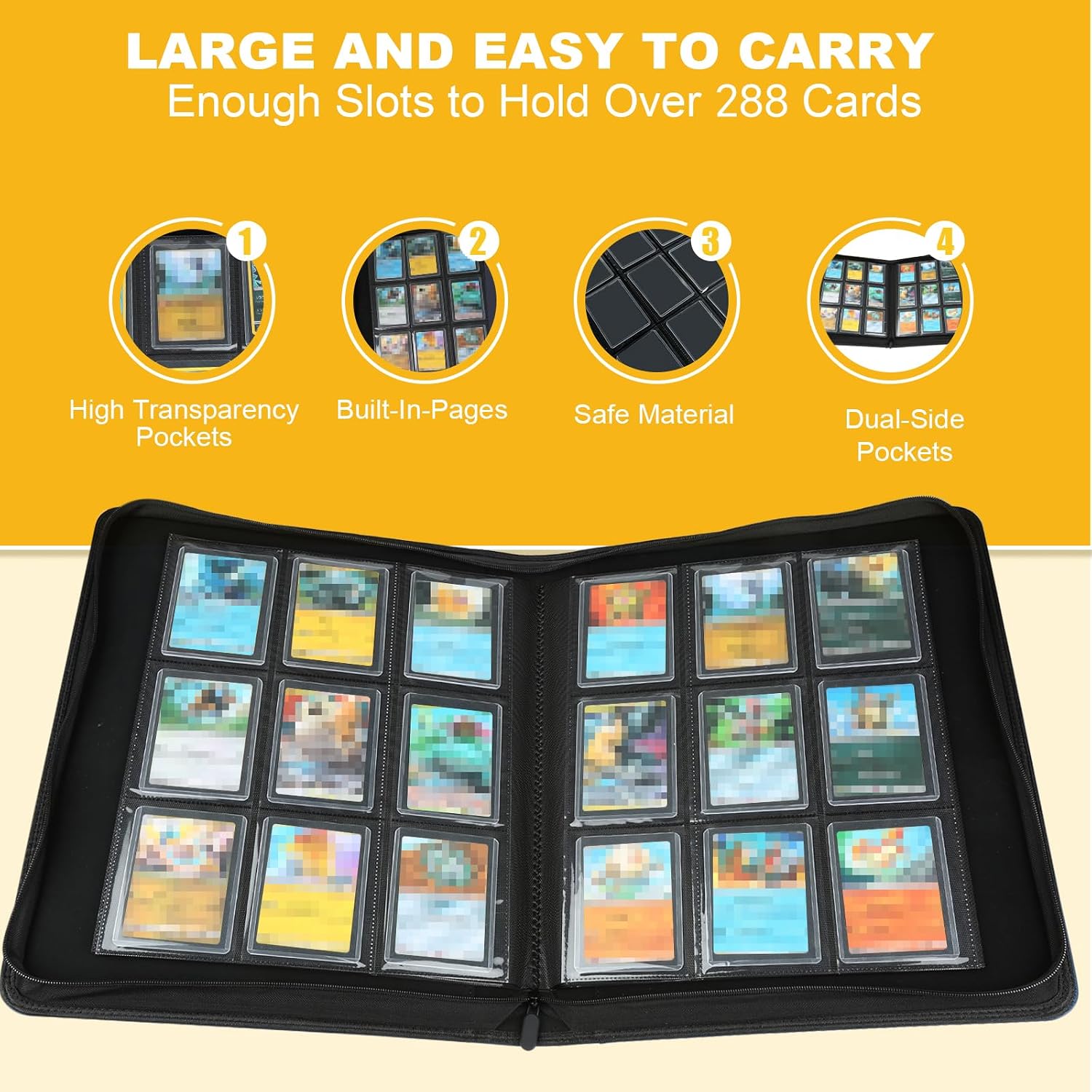 Detalle de Toploader Storage Binder 9 Pocket Ringless Side Loading – 288 Card Capacity