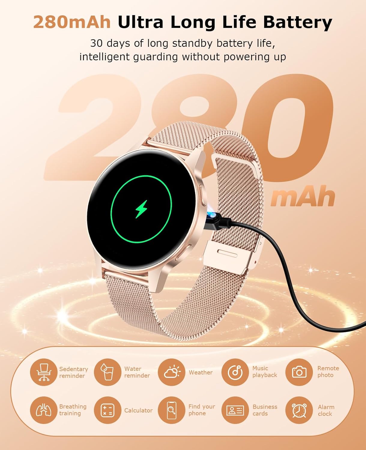 Thumbnail 7 de 2025 Reloj Inteligente Mujer ❤️ Pantalla Táctil y Monitor de Salud