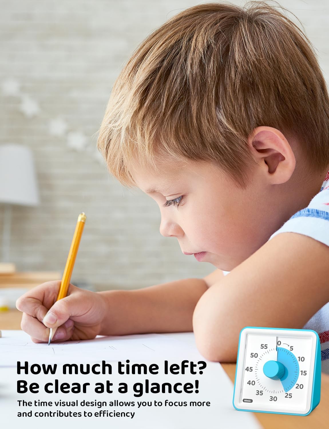Thumbnail 2 de LIORQUE Visual Timer for Kids (60 Minute) – classroom countdown timer with silent operation