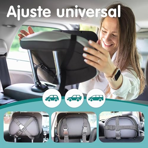 Thumbnail 5 de Onco Espejo Coche Bebé Asiento Trasero: 360° de visión, irrompible
