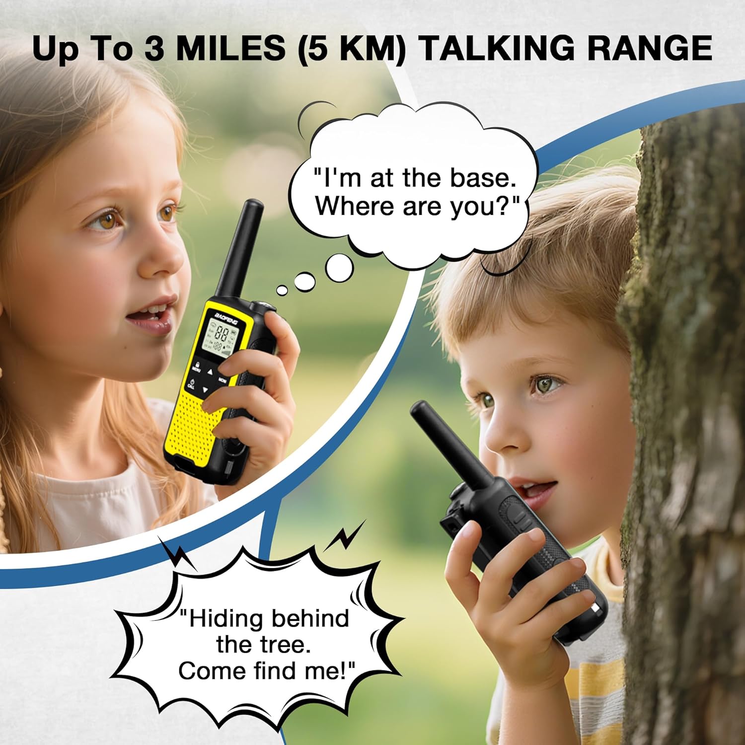 Detalle de Baofeng BF-33C Walkie Talkie bambini PMR446 (confezione da 3) con ricarica USB-C
