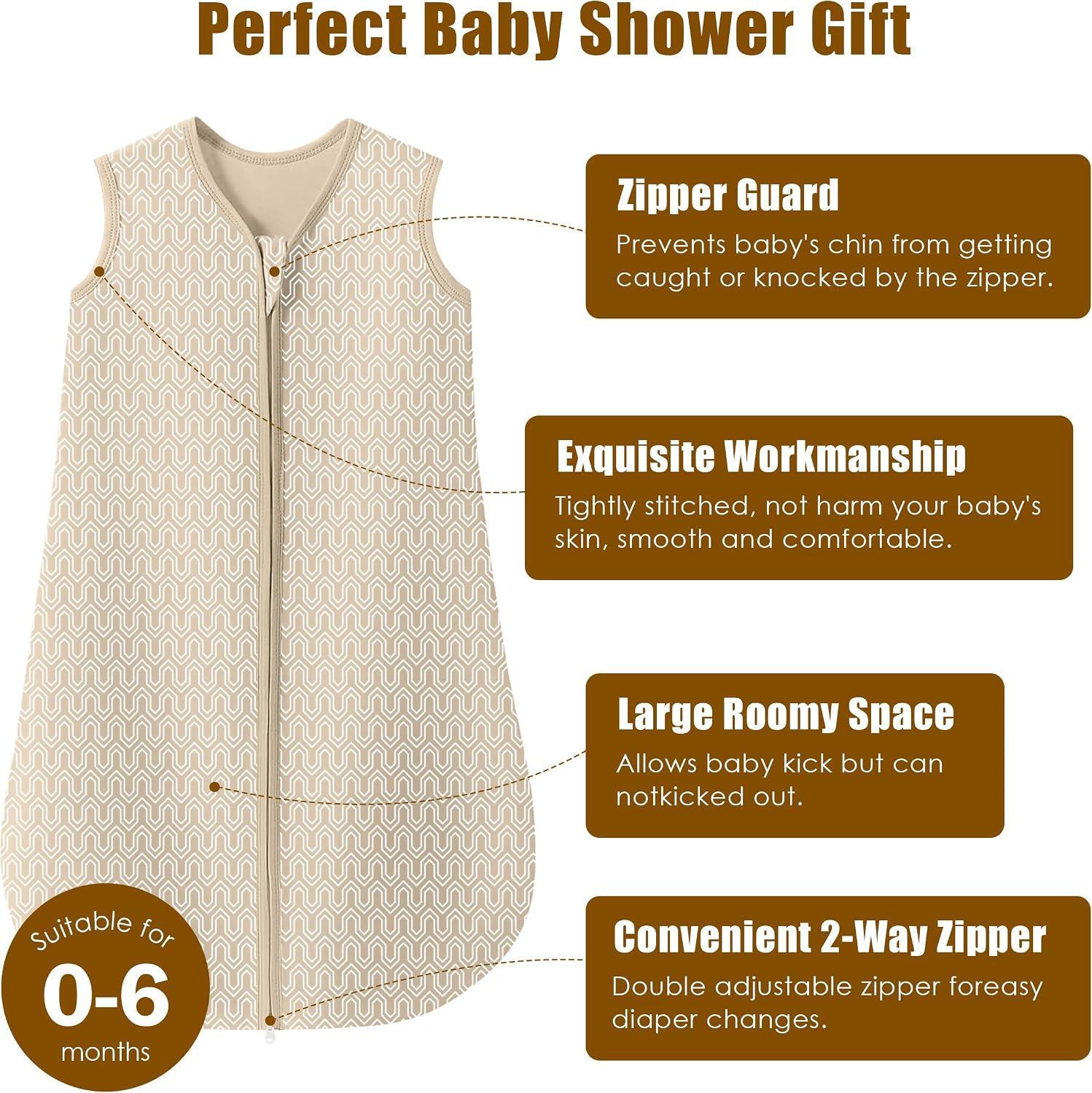 Thumbnail 2 de SWEET DOLPHIN Baby Sleep Sack 0-6 Months