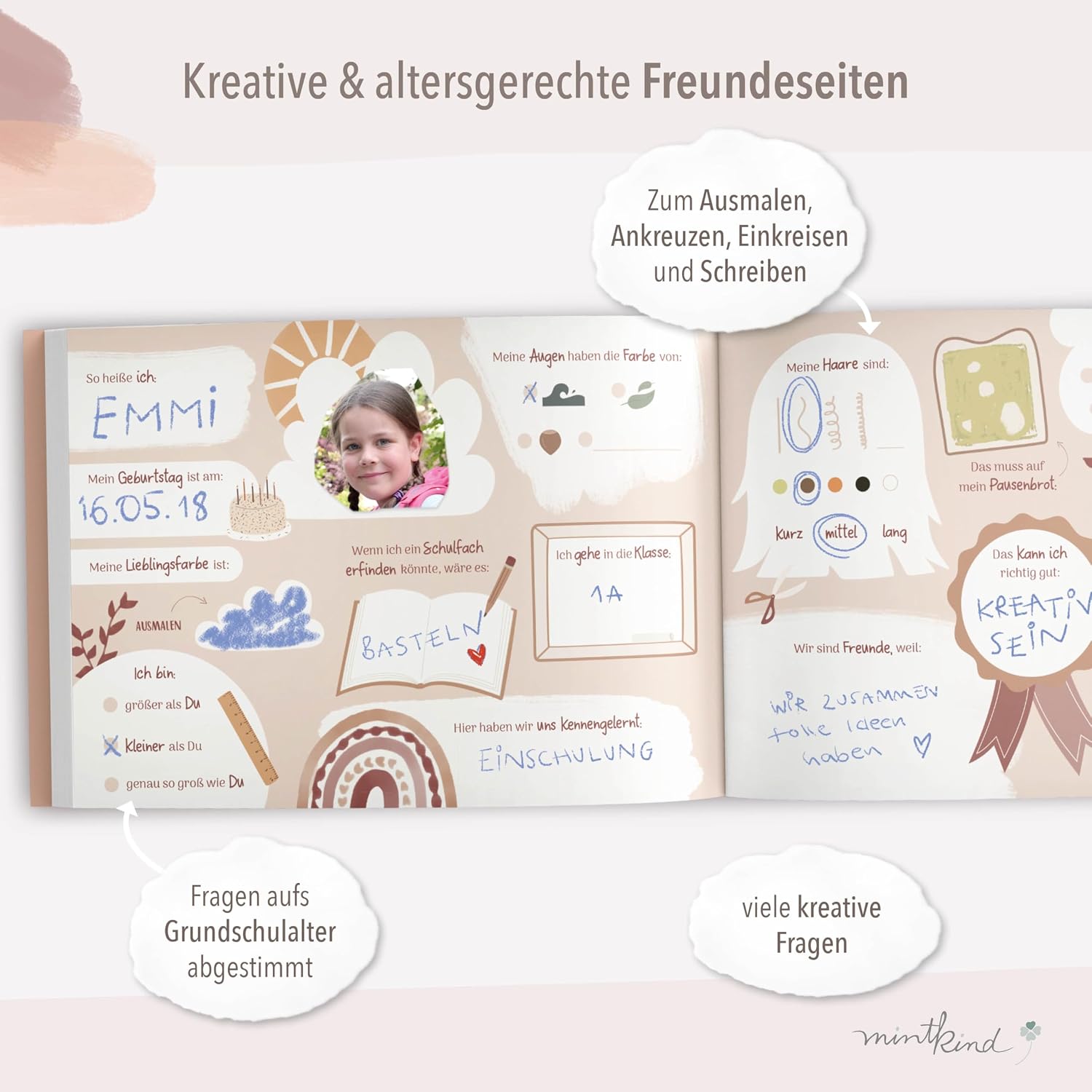 Thumbnail 3 de mintkind Meine Schulfreunde Schulfreundebuch