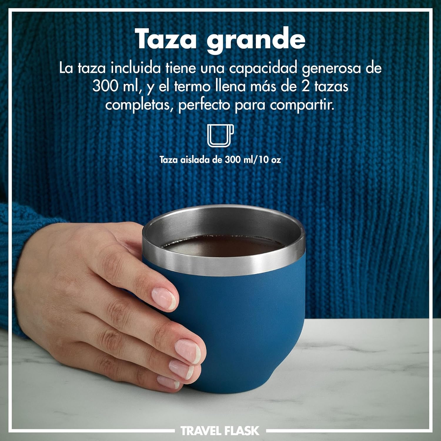 Detalle de ION8 ThermoShield Botella Aislada 2 Tazas Tapa Magnética