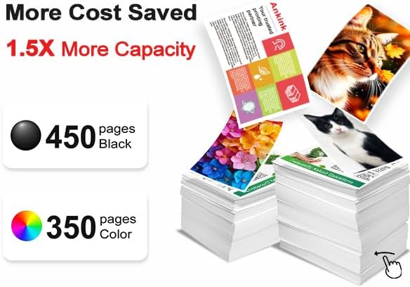 Detalle de Ankink 275XL Black Ink Cartridge, Remanufactured 2-Pack for Canon PIXMA