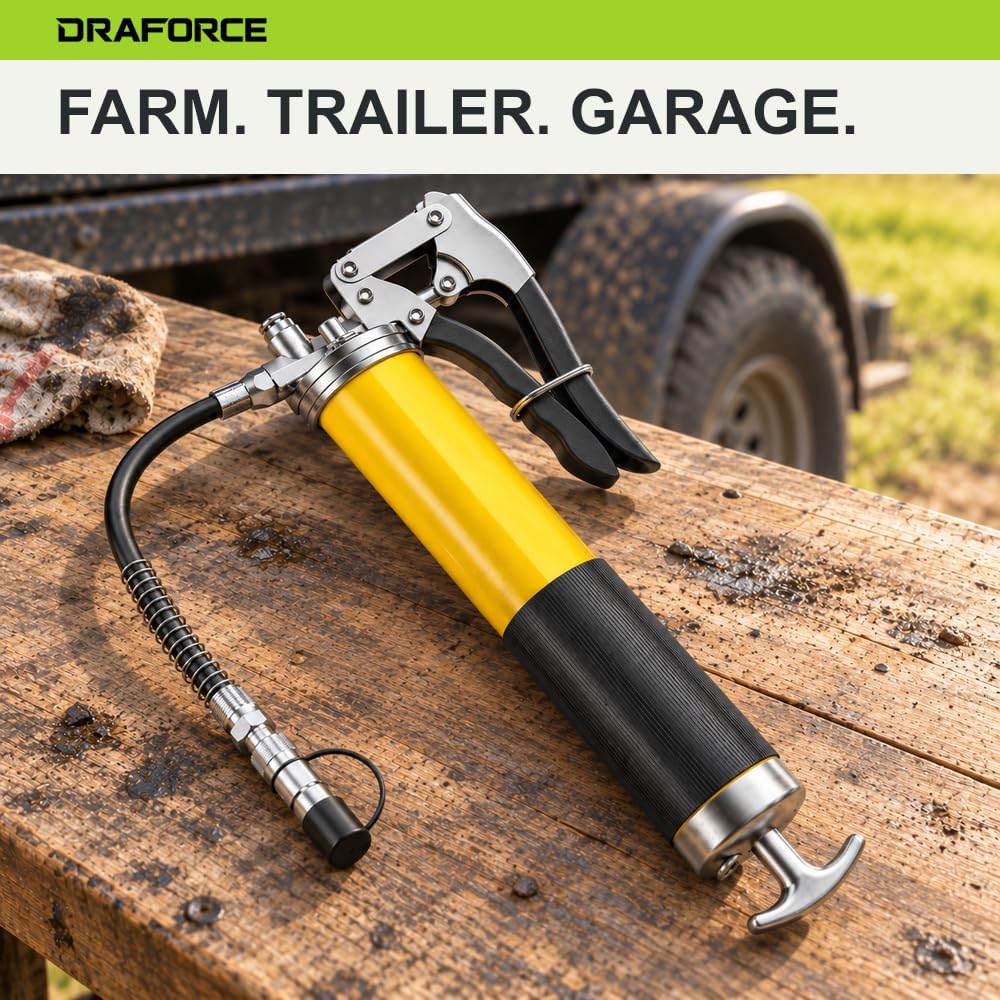 Thumbnail 6 de Draforce HYQ400 Manual Grease Gun Kit, 8000 PSI, 400cc / 14 oz