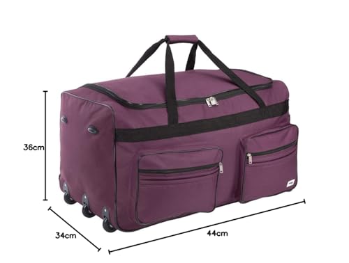 Thumbnail 8 de Monzana Sac de Voyage à Roulettes Violet 85 L – Sac de Sport 70x36x34 cm, Trolley avec cadenas