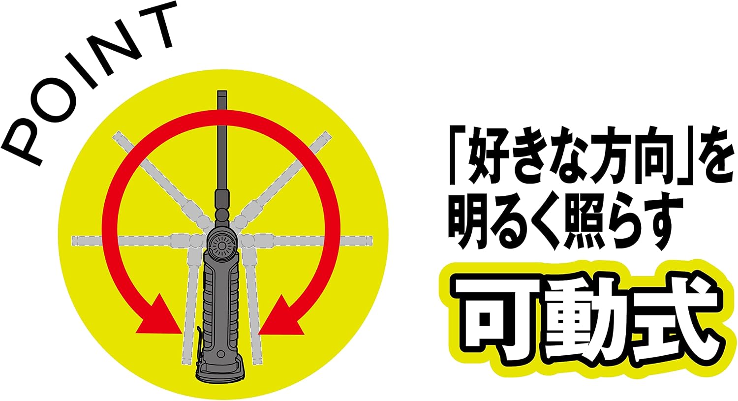 Detalle de 高儀 EARTH MAN HLT-3LiA 充電式LEDフォールディングライト S 3.7V・マグネット付き