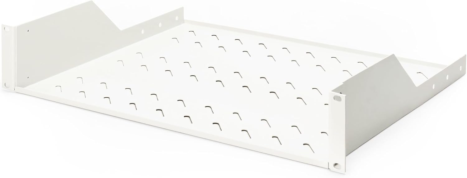 Detalle 2 de DIGITUS DN-19 TRAY-2-55-SW – półka rack 19″, 2U, głębokość 550 mm