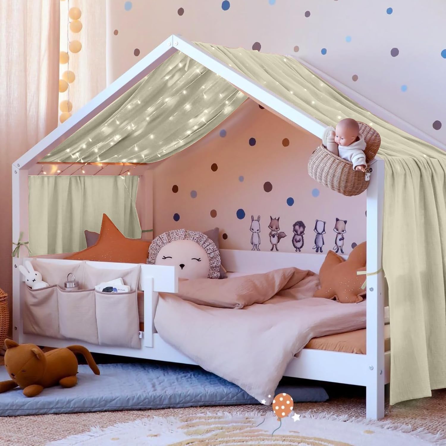 Thumbnail 6 de Children’s bed canopy 135 x 360cm cotton