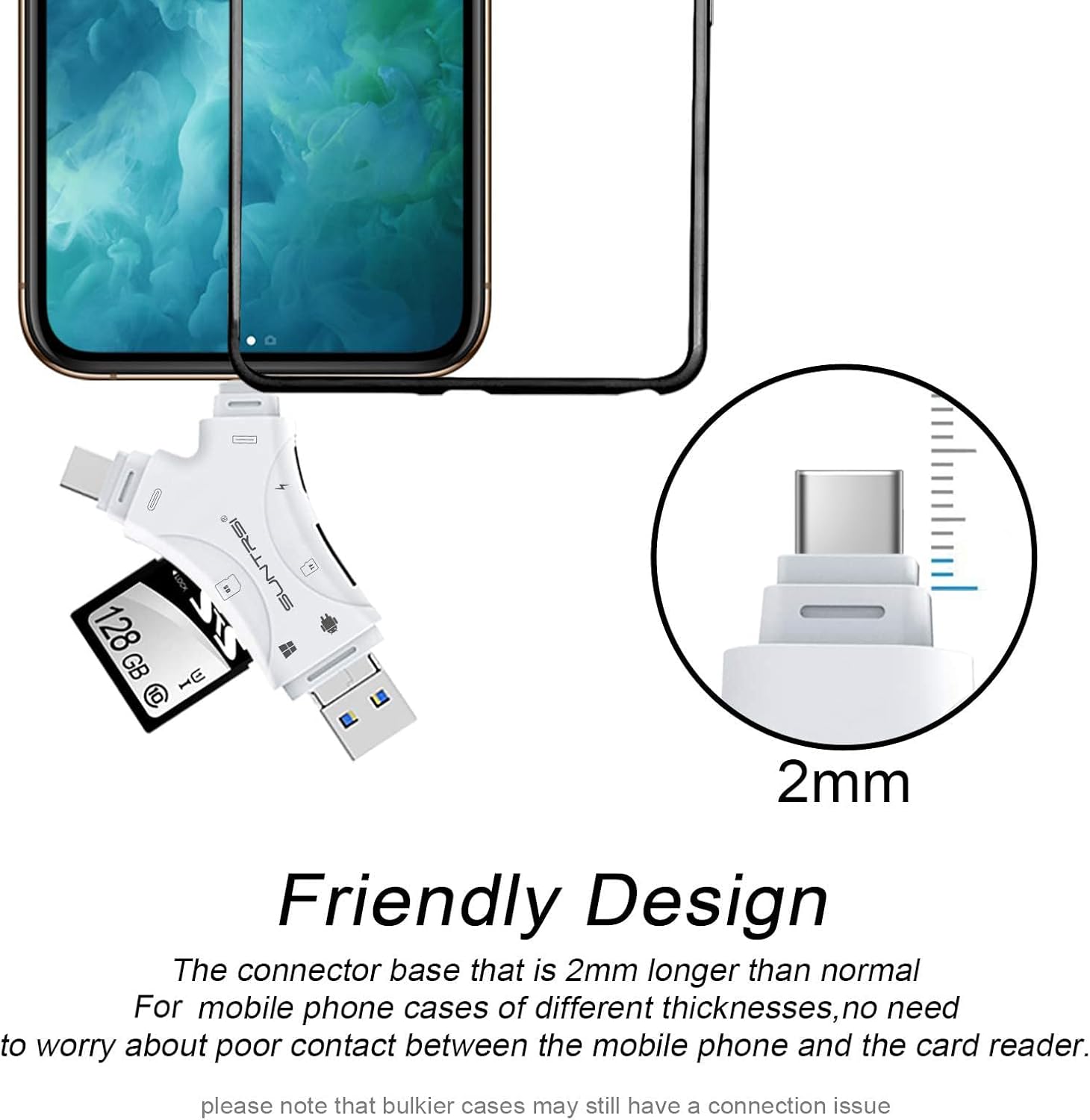 Thumbnail 5 de SD Card Reader 4-in-1 for iPhone and Android