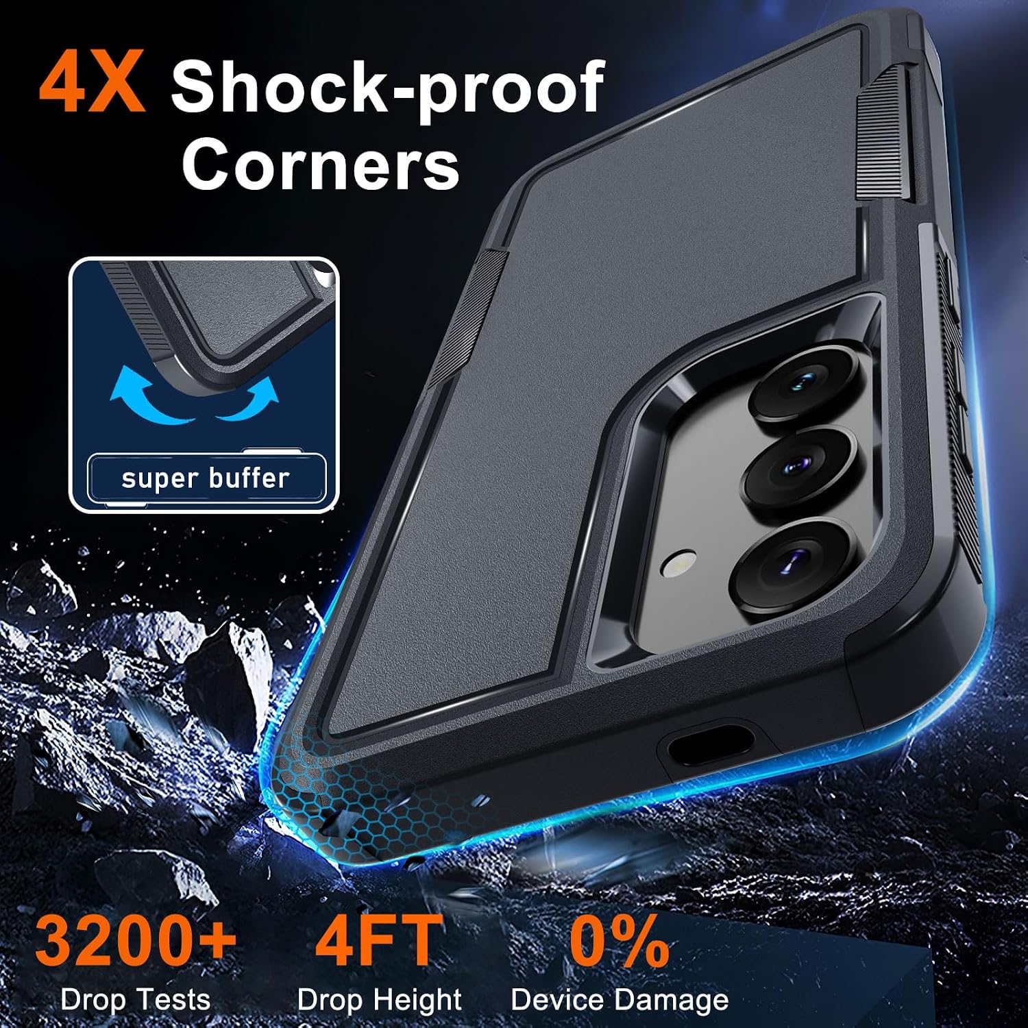 Detalle de Samsung Galaxy S24 FE Case, Matte Black
