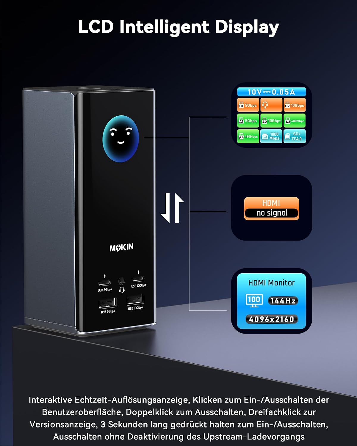 Thumbnail 4 de MOKiN Docking Station 18-in-1 Triple Display