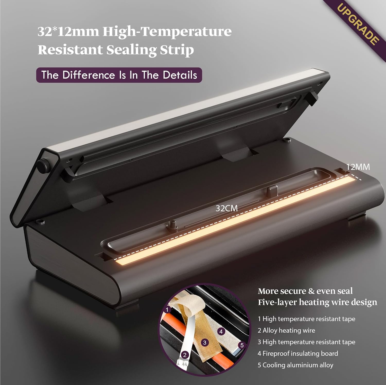 Thumbnail 6 de Mesliese Vacuum Sealer, 90 kPa Suction