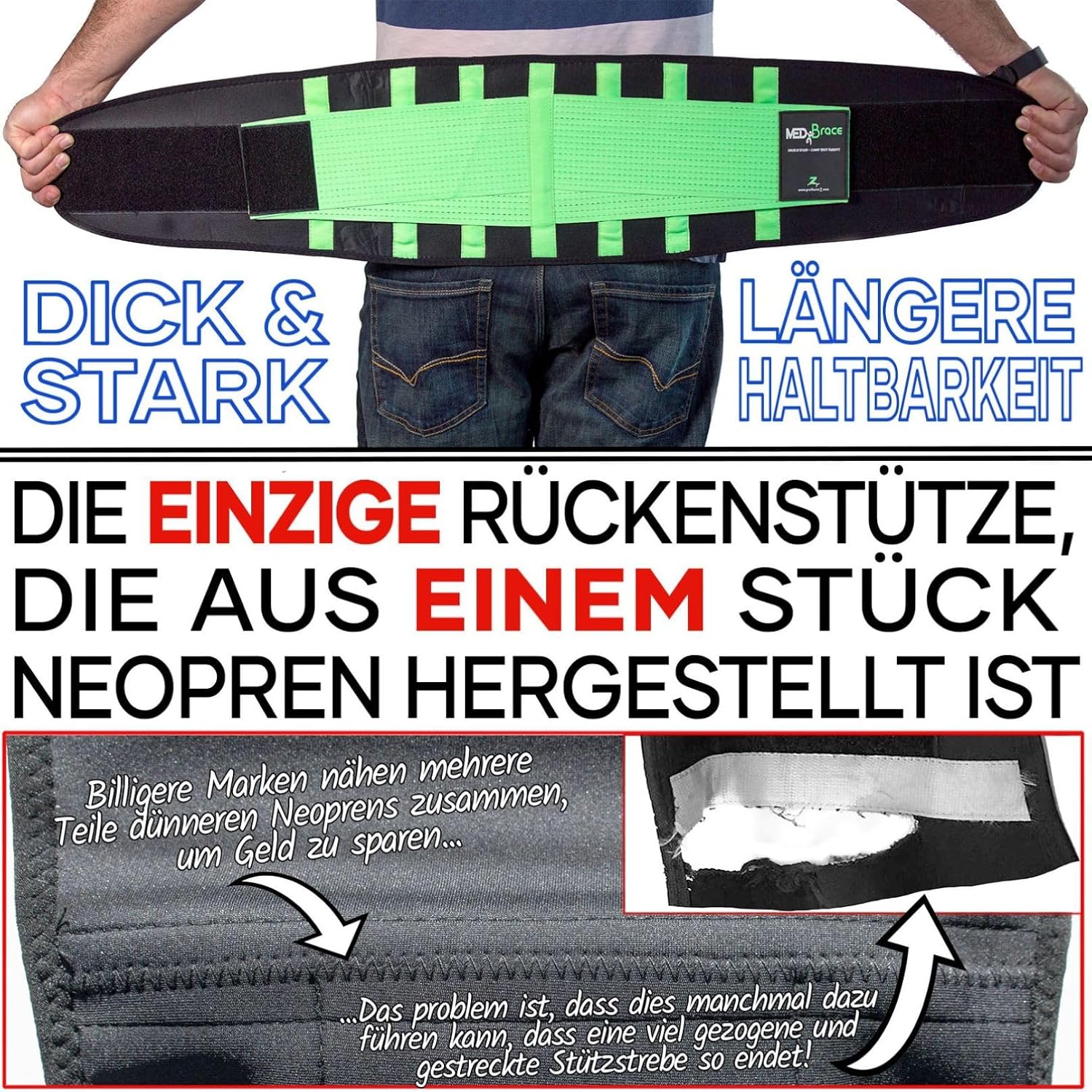 Thumbnail 3 de MEDiBrace Rückenstützgürtel Rückenbandage