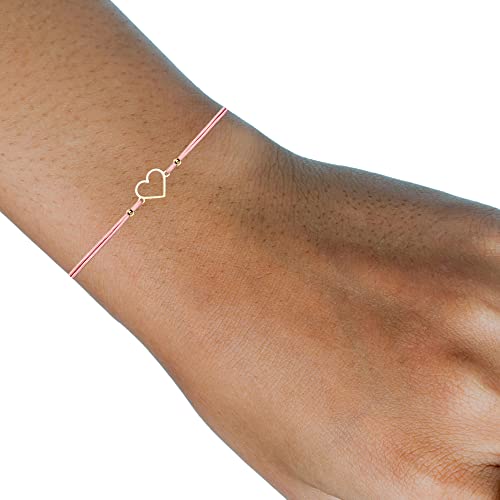 Thumbnail 7 de ÉNJA Création Bracelet cordon cœur porte-bonheur avec carte et boîte cadeau