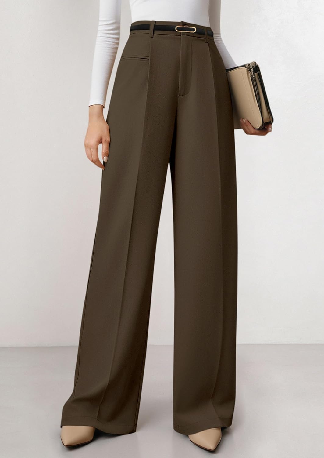 Thumbnail 1 de PRETTYGARDEN Womens Wide Leg Dress Pants 2026 – High Waisted, Light & Flowing Palazzo Trousers