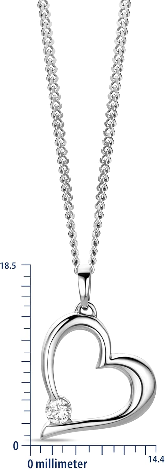 Thumbnail 1 de Collier Coeur en Or 9K sur chaîne Argent 45 cm – MIORE, Fabriqué à la main en Italie