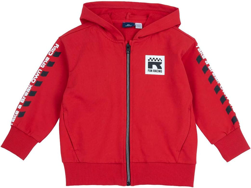 Detalle de Chicco Felpa con Zip e Cappuccio in Cotone, Unisex Bambini – Pacco da 1