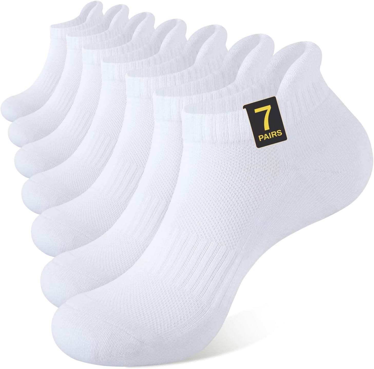 Detalle de CLOSEMATE Chaussettes de sport coton antidérapantes – tailles 39-50, 6 ou 7 paires, basses pour femmes et hommes