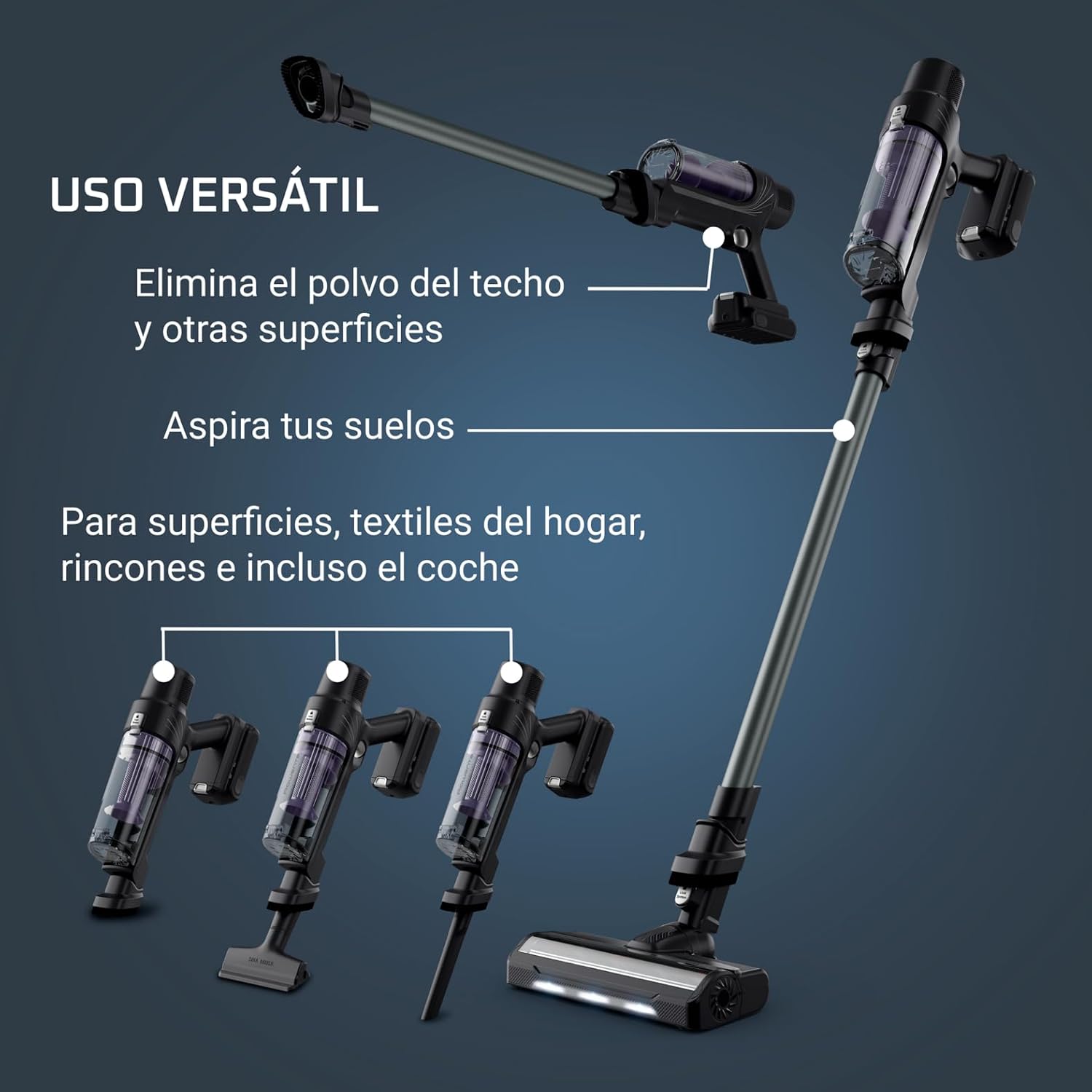 Detalle 2 de Rowenta X-PERT 7.60 🧹 Aspiradora Sin Cable, 45 Min Batería