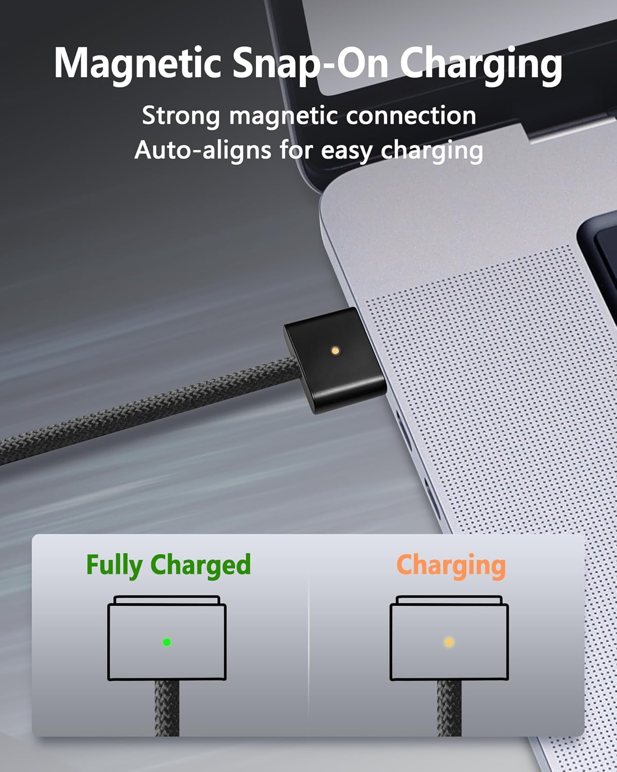 Detalle de DERLULU Magnetic Charger Cable, 6.6 ft
