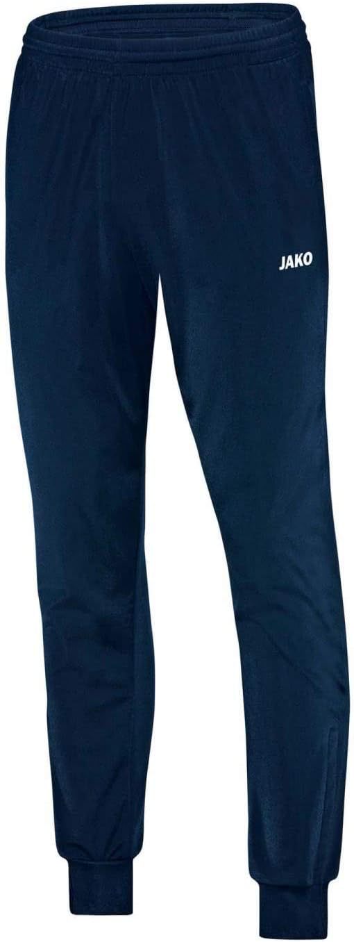 Detalle de JAKO Kinder Polyesterhose Classico Schwarz 128 – robuste Freizeithose fürs Training
