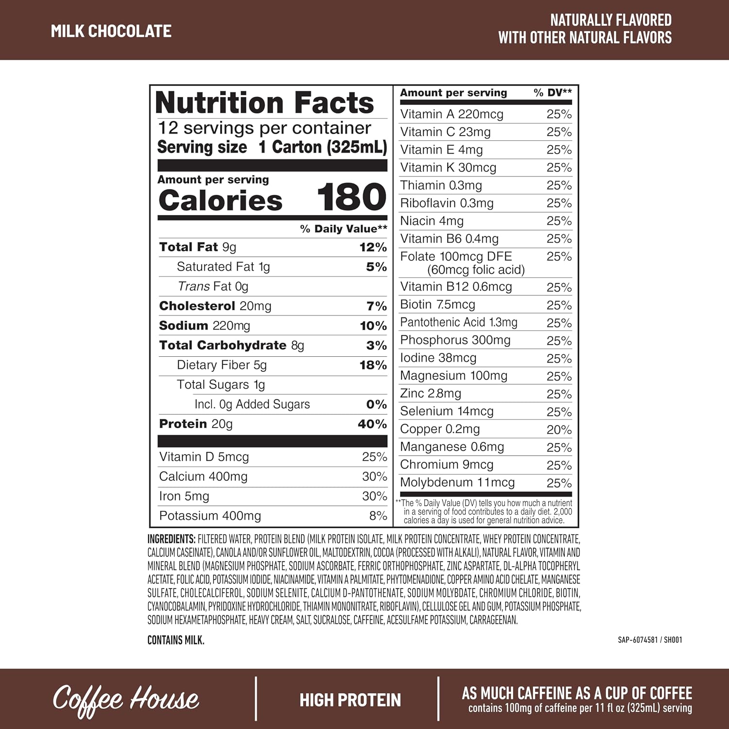 Thumbnail 1 de SlimFast Protein Shake 11 Fl Oz