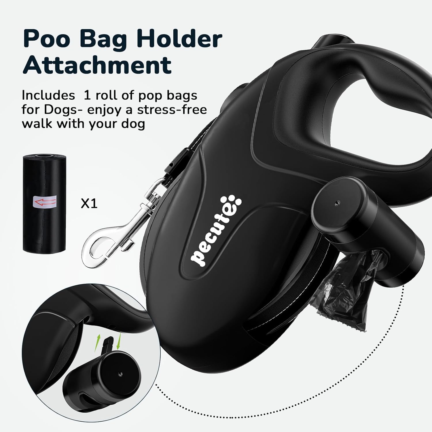 Thumbnail 6 de Pecute Retractable Dog Leash 10m 📏🐾