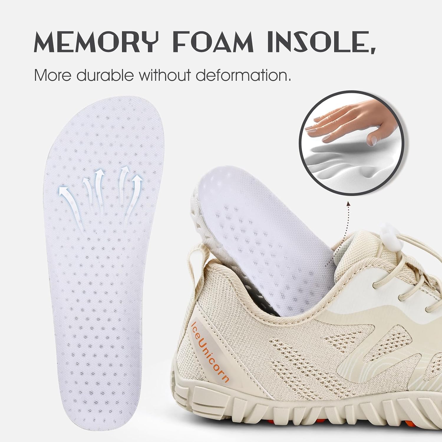 Detalle de Barefoot trail shoes with wide toe box