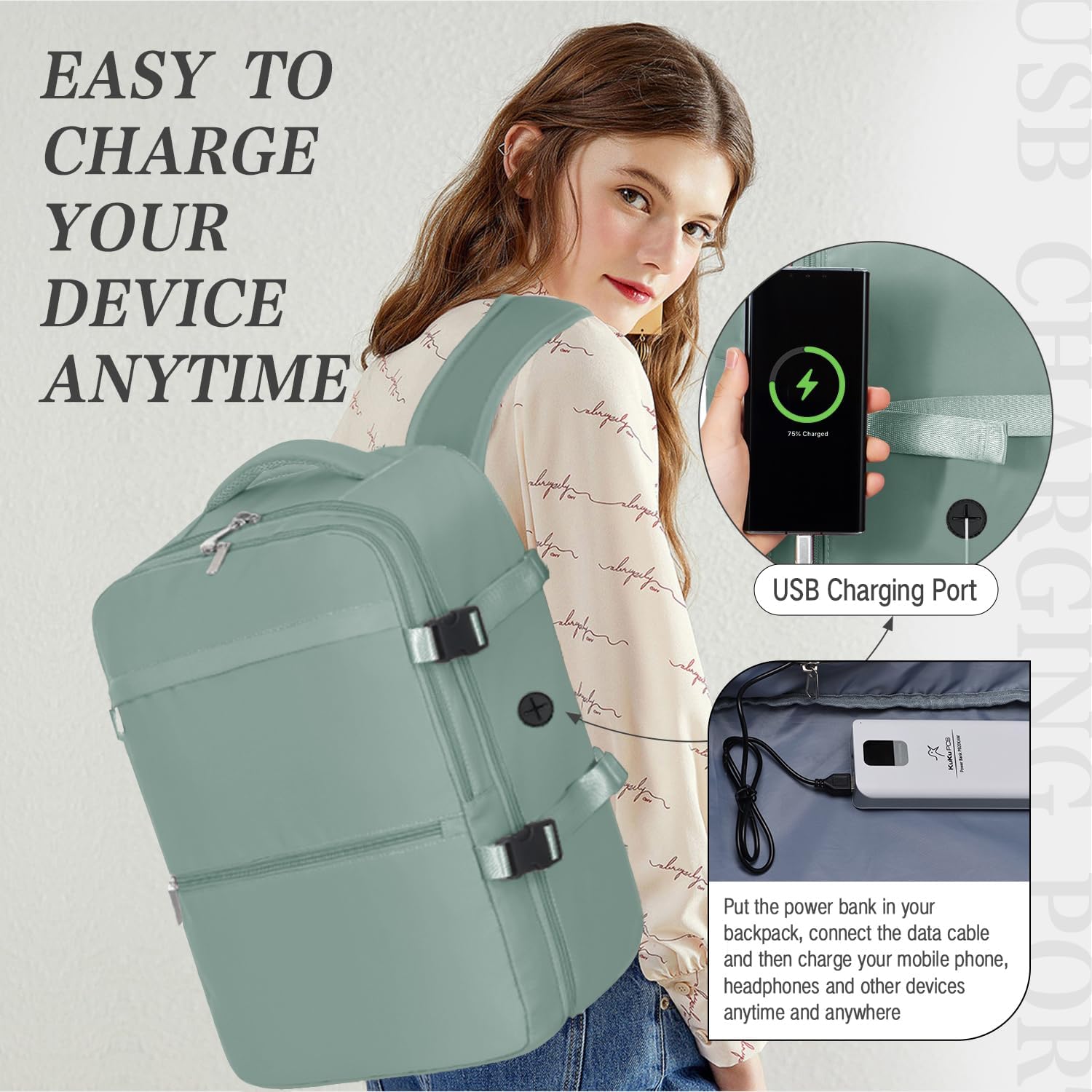 Thumbnail 3 de xlodea for Easyjet Cabin Bag 45x36x20 Underseat Travel Backpack