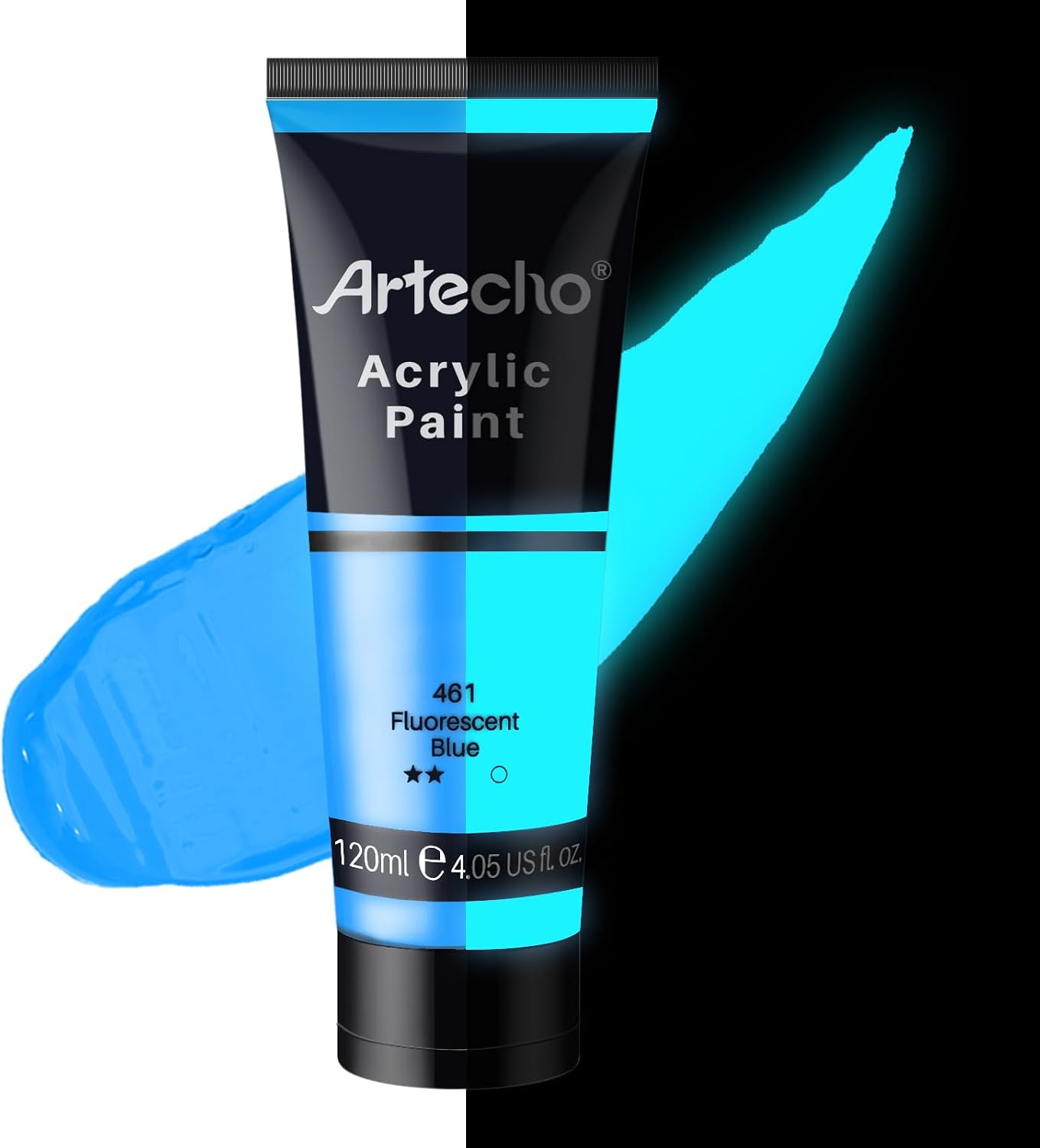 Detalle de Artecho Acrylfarbe Leuchtfarbe Blau 120 ml