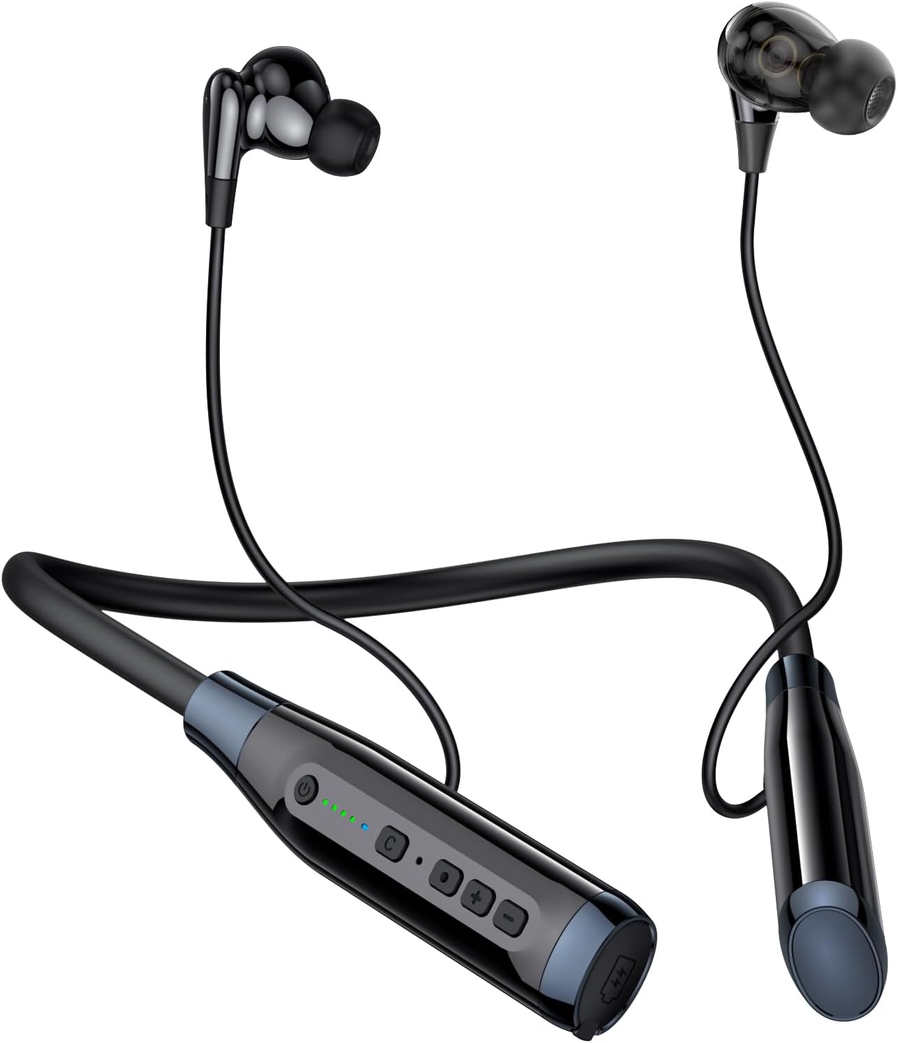 Detalle de LAMA Bluetooth Neckband Earphones with 100H Playtime and IPX4 Waterproof