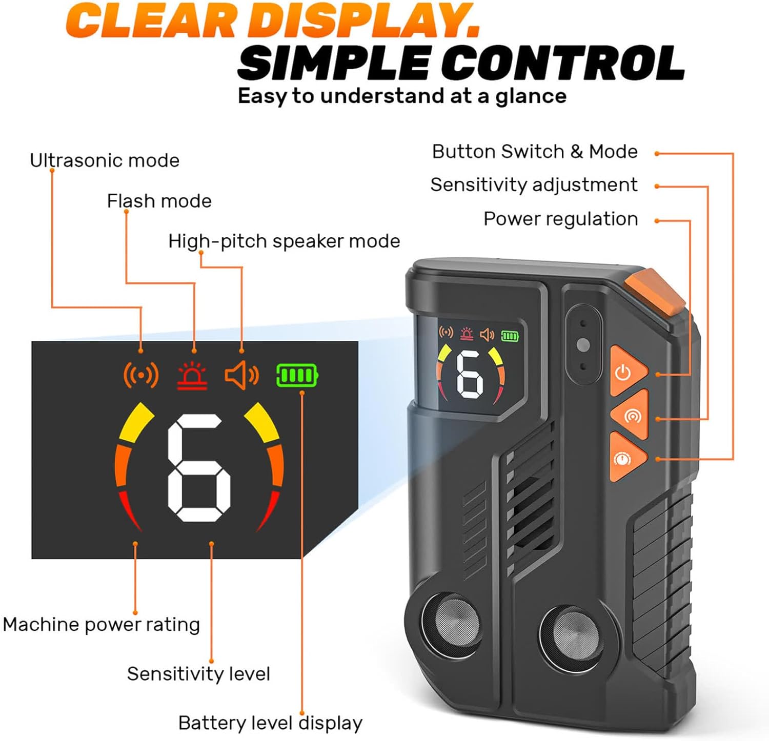 Thumbnail 4 de Holercoco 2026 Anti Barking Device for Dogs with AI Detection (IPX6, 4 Modes, Rechargeable)