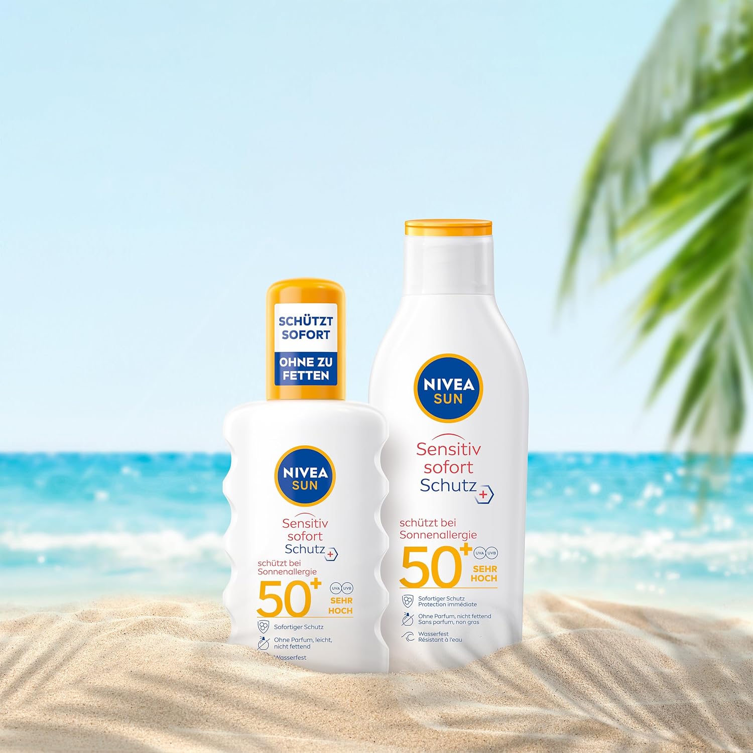 Thumbnail 3 de NIVEA SUN Sensitiv Sofort Schutz Sonnenspray LSF 50+ (duftfrei, wasserfest) – 200 ml