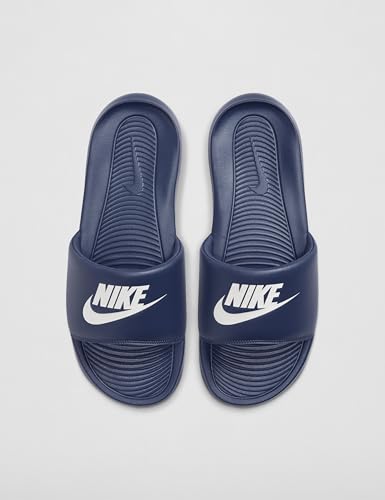 Detalle de Nike Victori One – Chanclas para hombre, Midnight Navy White 401 (42.5 EU)