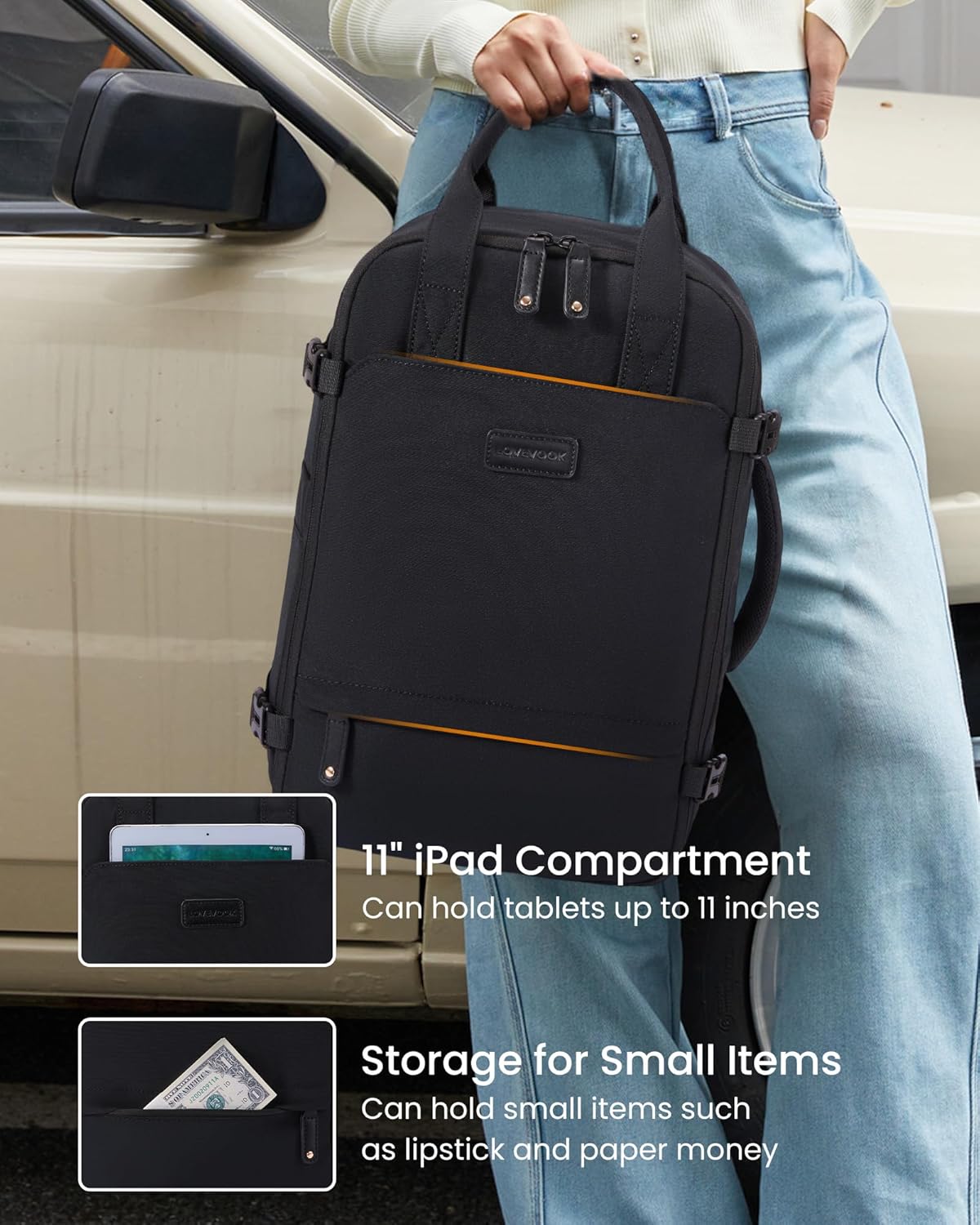 Thumbnail 4 de LOVEVOOK Ryanair Cabin Bags 40x20x25 Underseat Carry On Travel Backpack – 20L