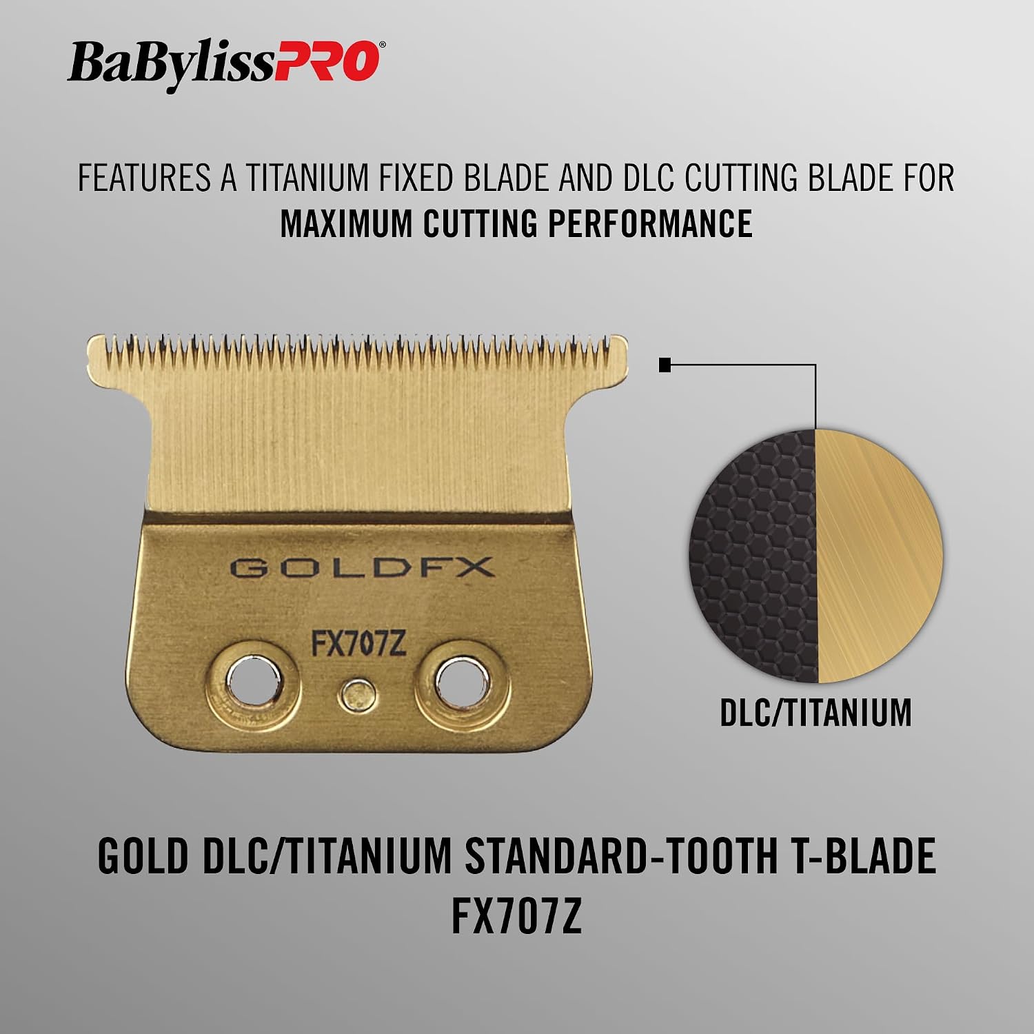 Detalle de BaBylissPRO FX707Z reservemes voor FX787 en LoPROFX met DLC-coating
