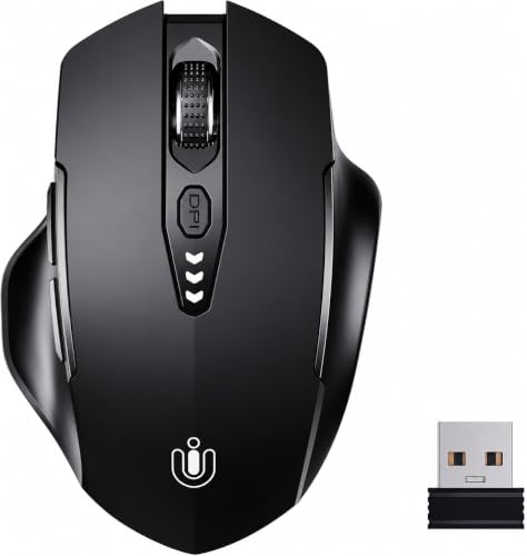 Detalle de Uineer Ratón Inalámbrico 3200 dpi – Negro Mate