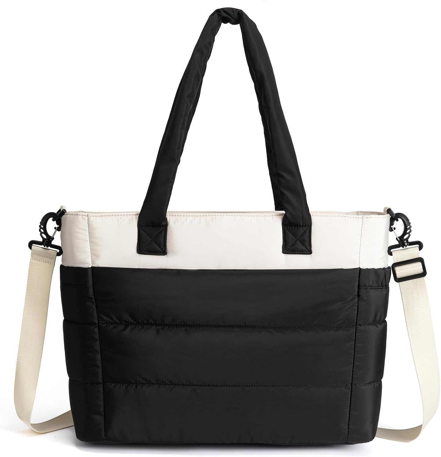 Detalle de Yuni Quilted Puffer Tote Bag, 15.6-Inch Laptop